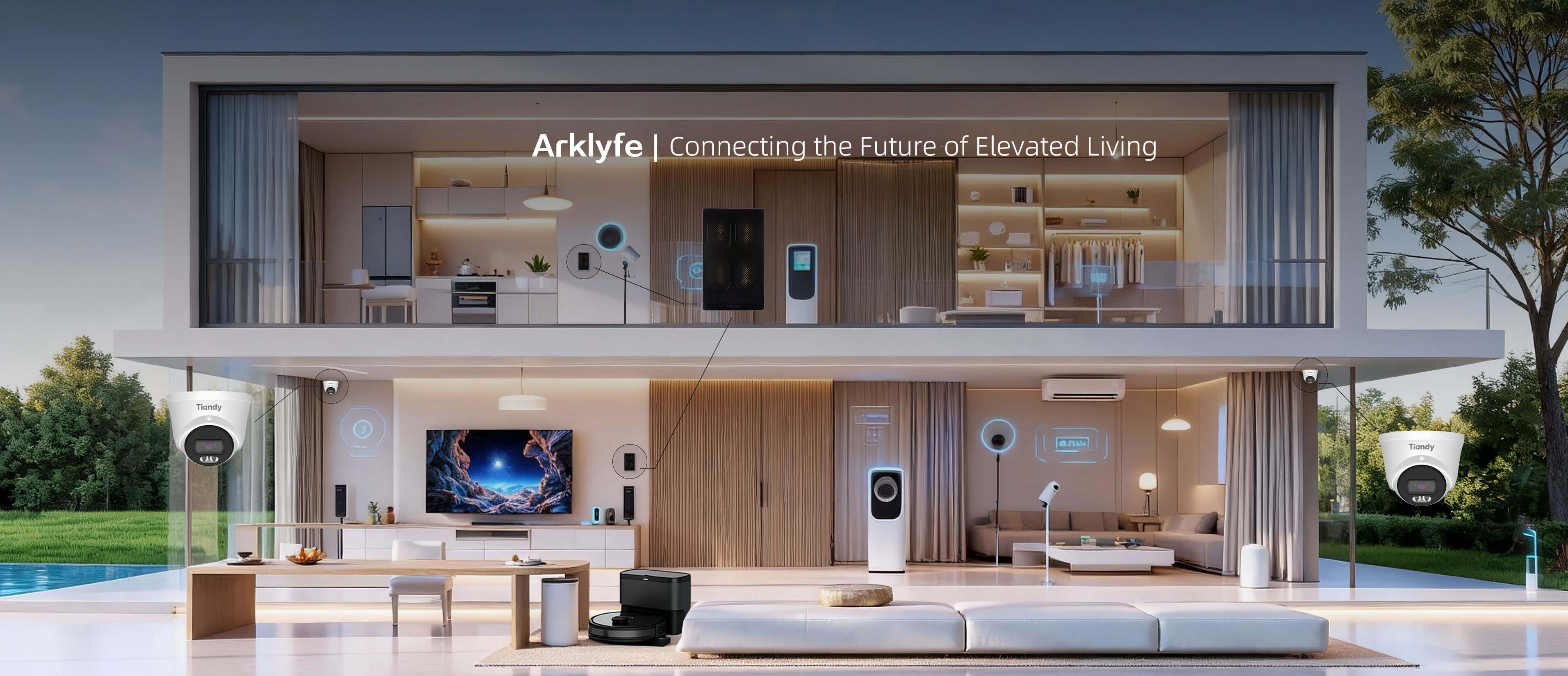 Arklyfe smart home interior featuring KNX and Matter automation solutions | Arklyfe Australia