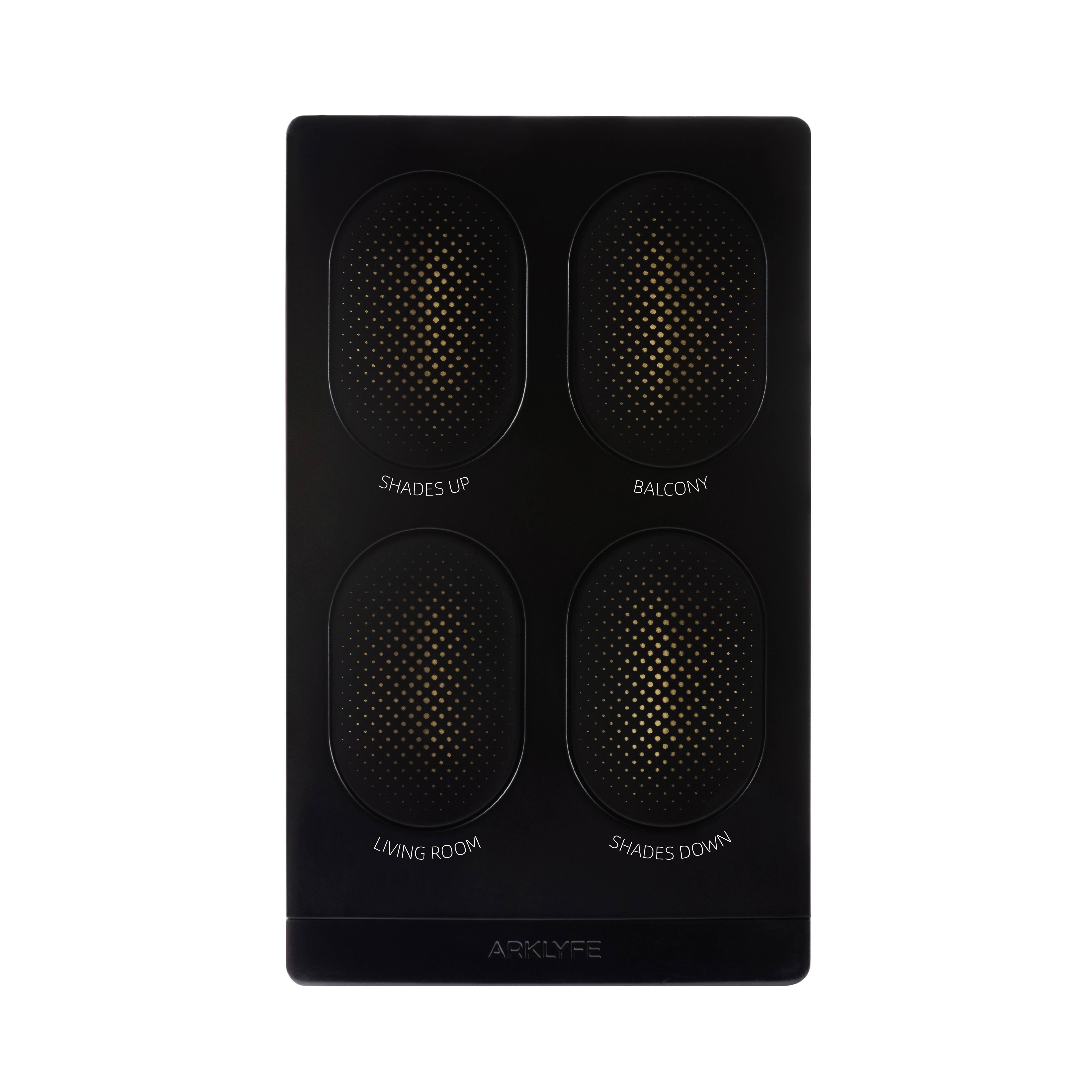 StellarTrack illuminated Matter over Thread smart switch — 4-button black illuminated panel | Arklyfe Australia