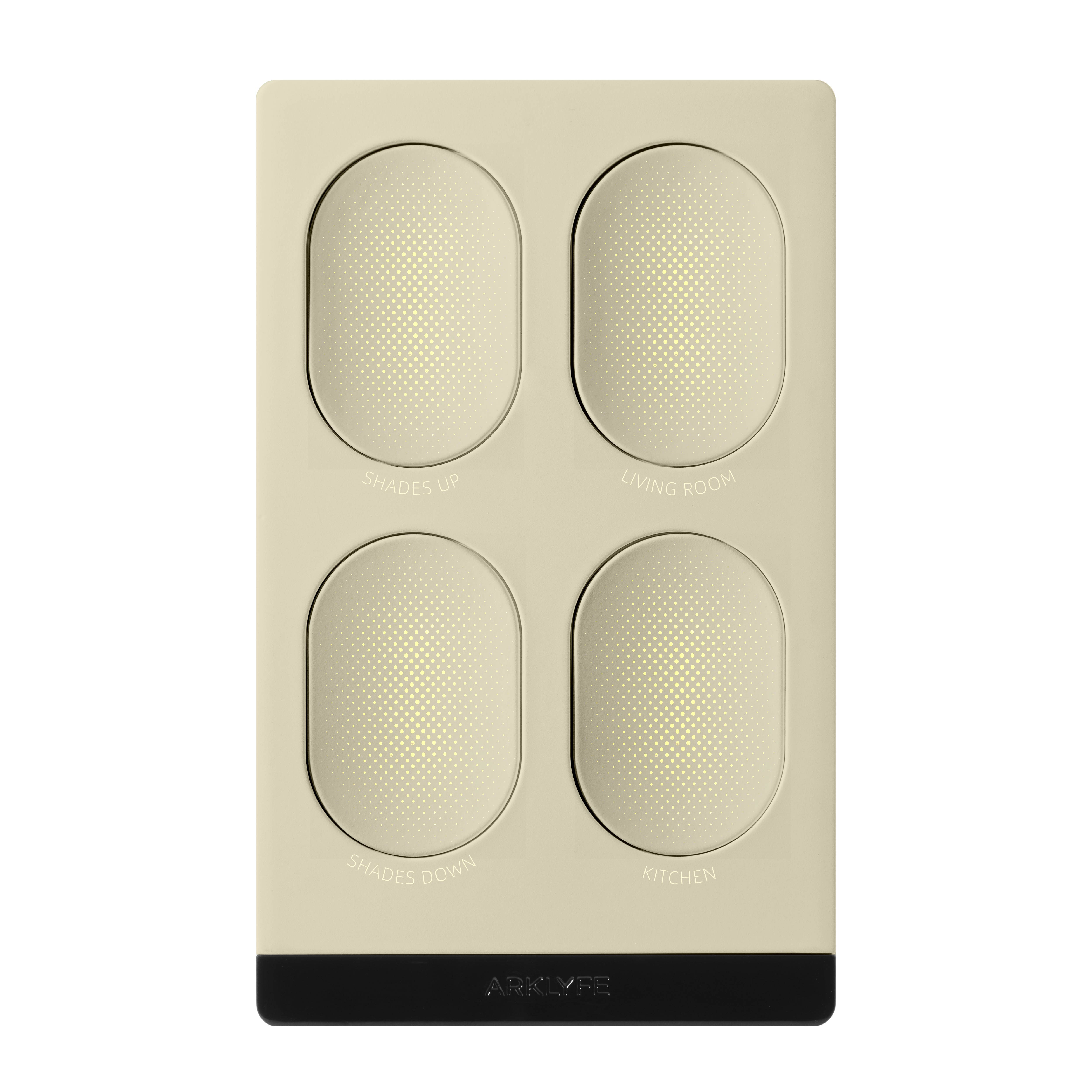 StellarTrack illuminated Matter over Thread smart switch — Butter Apricot panel | Arklyfe Australia