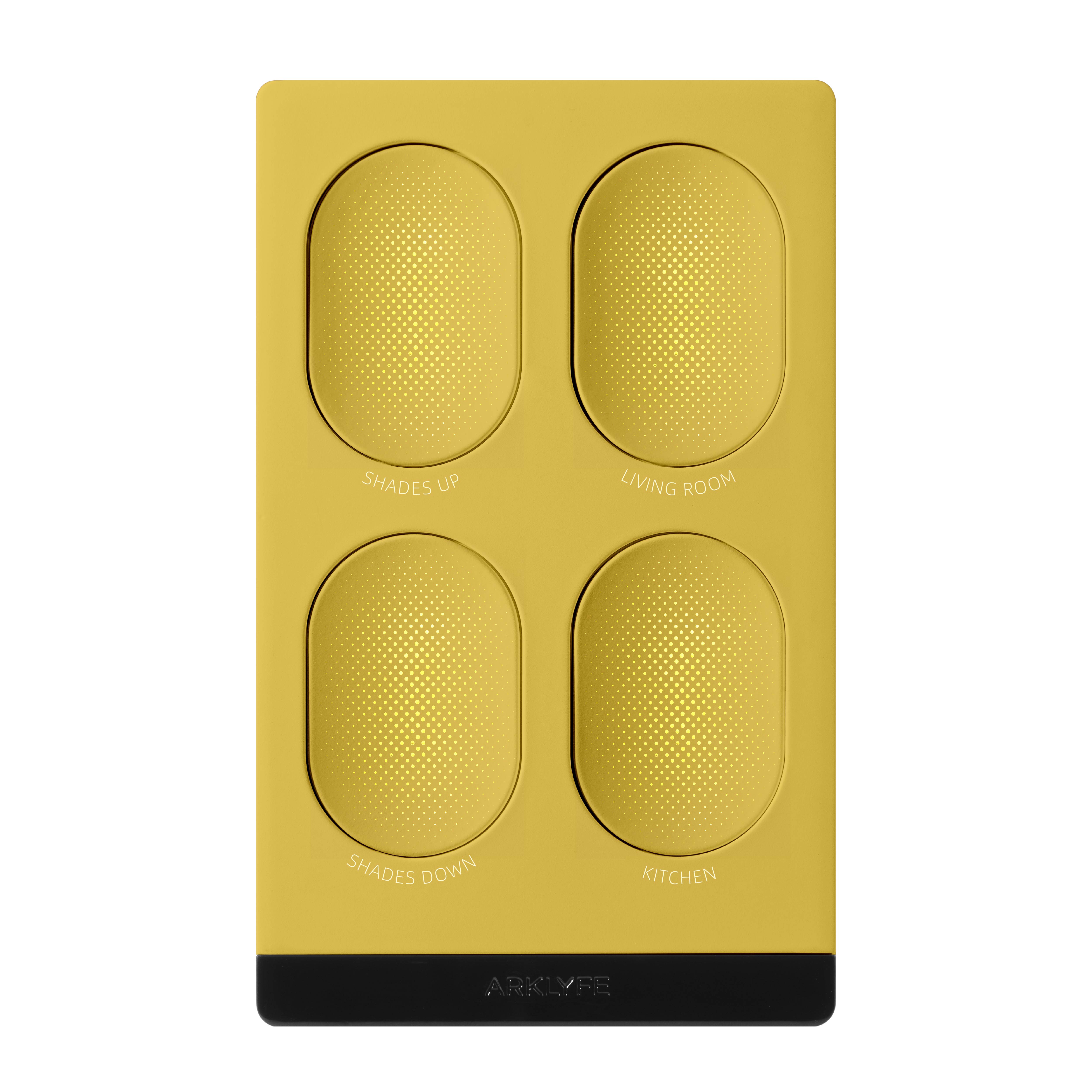 StellarTrack illuminated Matter over Thread smart switch — Daisy Yellow panel | Arklyfe Australia