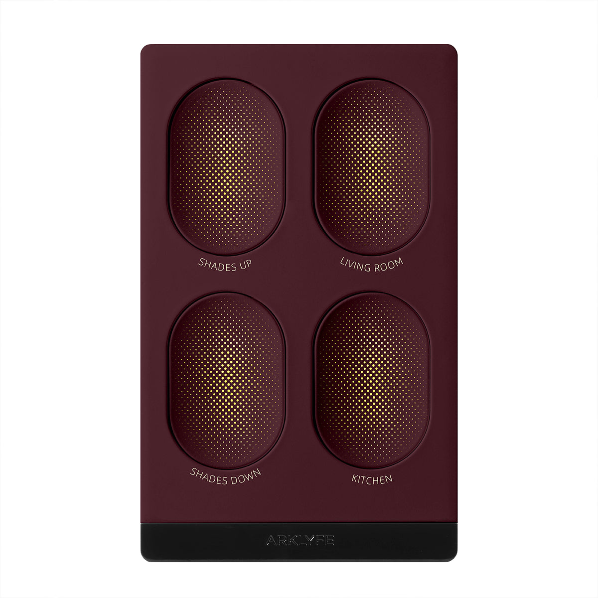 StellarTrack illuminated Matter over Thread smart switch — Deep Red panel | Arklyfe Australia