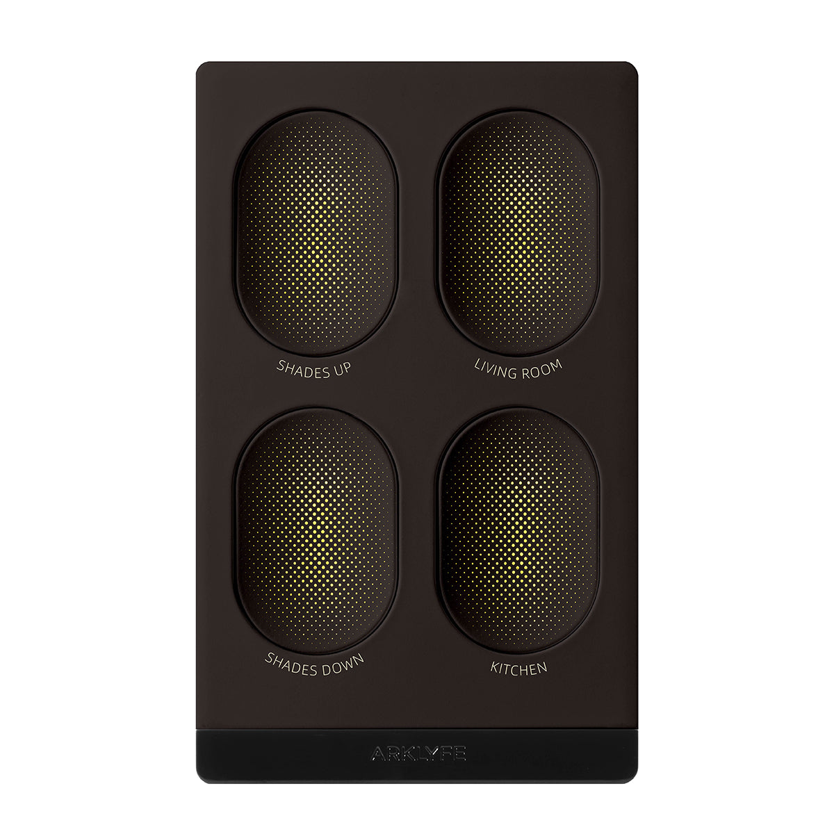 StellarTrack illuminated Matter over Thread smart switch — Terracotta Brown panel | Arklyfe Australia