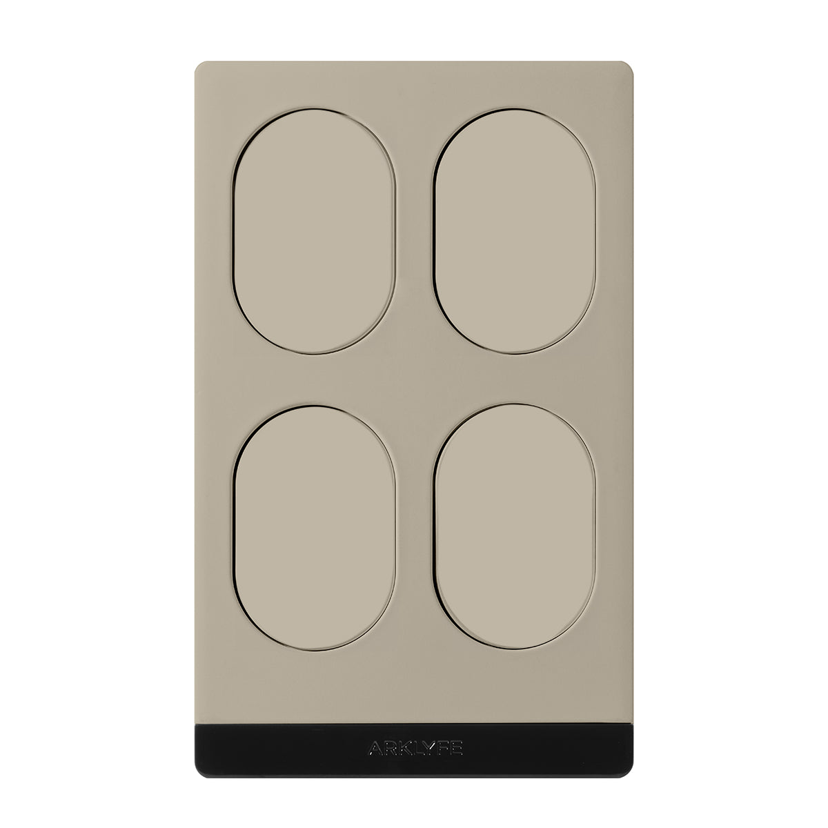 StellarTrack non-illuminated Matter over Thread smart switch — Misty Nickel panel | Arklyfe Australia