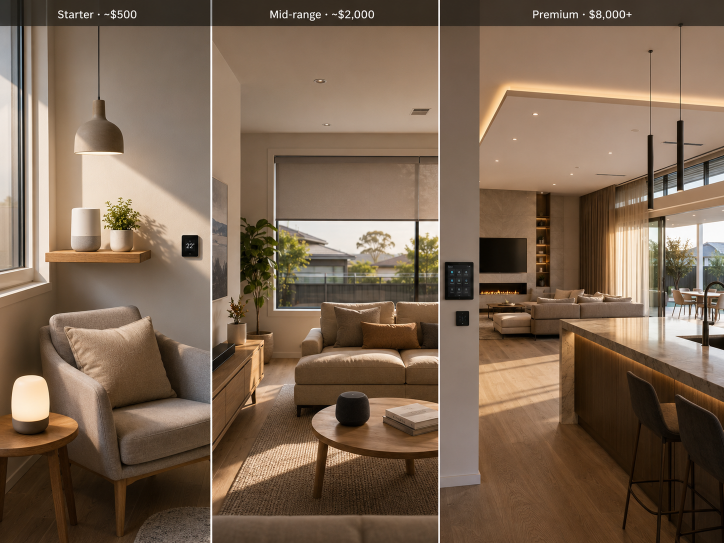Smart Home Cost in Australia 2026: Full Pricing Breakdown (AU$500 to AU$20,000)