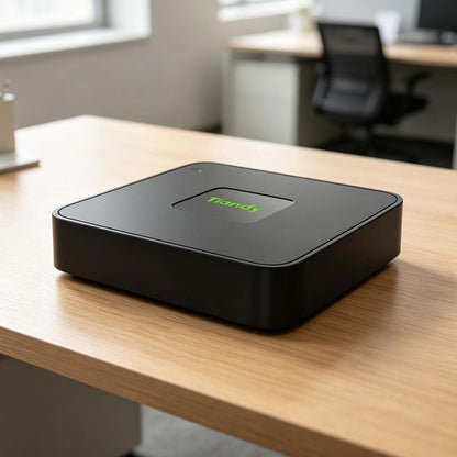 TC-R3104 4-Channel PoE NVR shown in a proposed installation setting