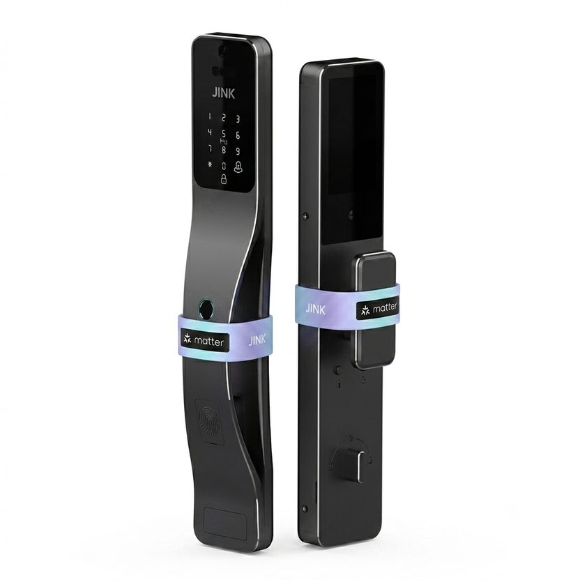 JINK Lock Pro front and interior assemblies in a black aluminium finish