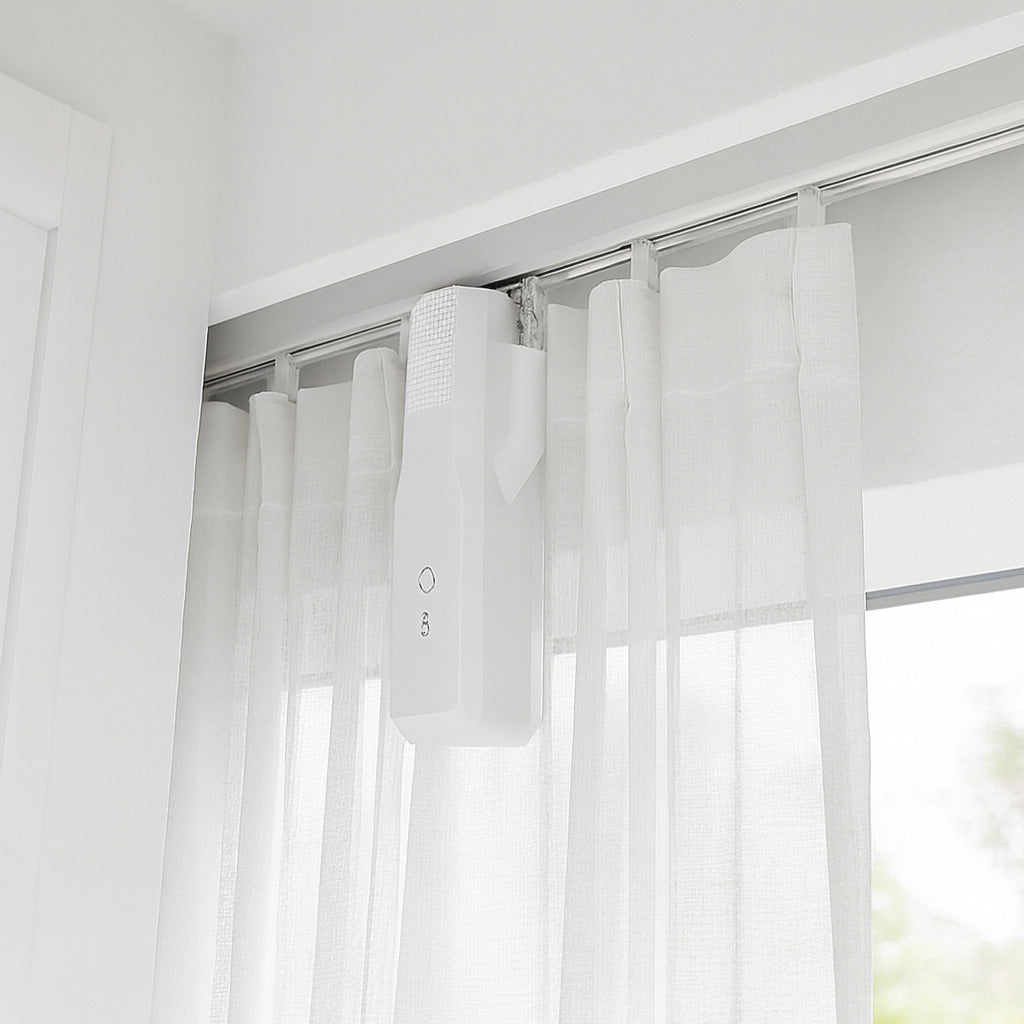Arklyfe 86 Smart Curtain Robot – Installed in Modern Living Room | Arklyfe Australia