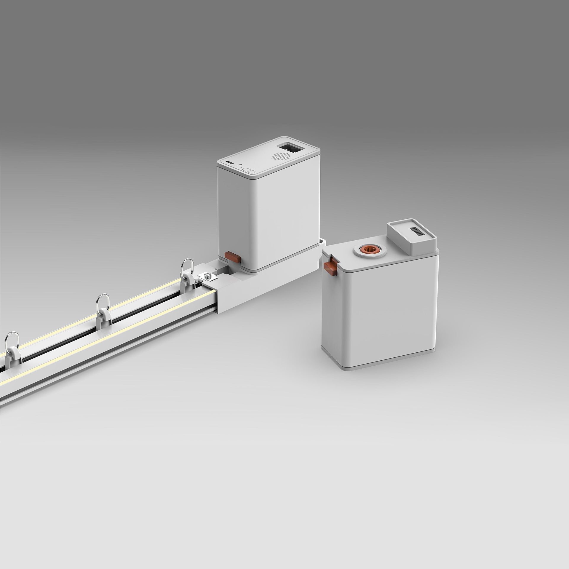 Arklyfe 88-Zone Ambient Lighting Smart Curtain Motor – Close-Up Detail | Arklyfe Australia