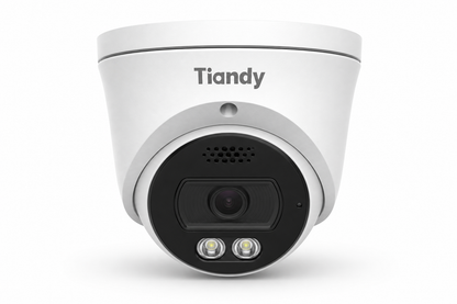 Arklyfe Starlight Guard Metal Conch 8MP — illustrative product render of the flagship white dome PoE security camera with visible 2-way audio speaker grille