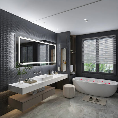 Arklyfe Smart Bathroom Mirror Warm Light – 50x70cm with Demister & Clock | Arklyfe Australia