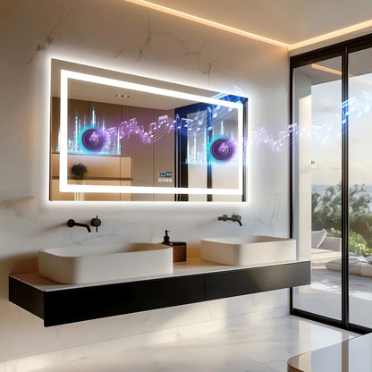 Arklyfe Smart Bathroom Mirror Warm Light – Side Angle View | Arklyfe Australia