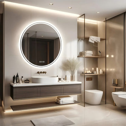 Arklyfe Smart Bathroom Mirror White Light – Side Angle View | Arklyfe Australia