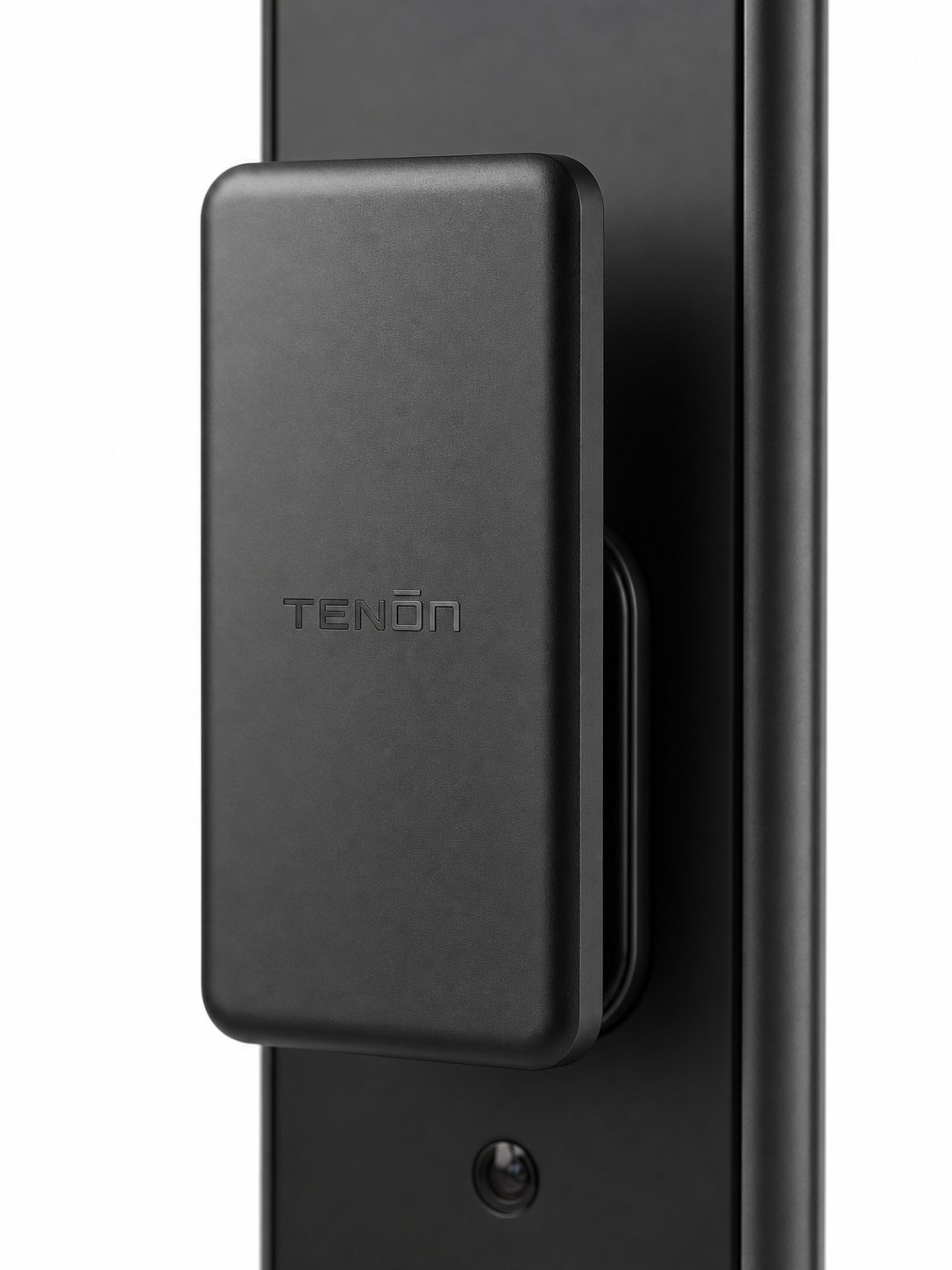Arklyfe Smart Lock A5 – close-up of the protruding fingerprint module with TENŌN branding | Arklyfe Australia