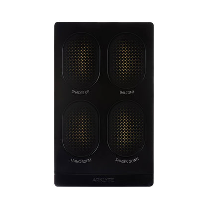 StellarTrack illuminated Matter over Thread smart switch — 4-button black illuminated panel | Arklyfe Australia