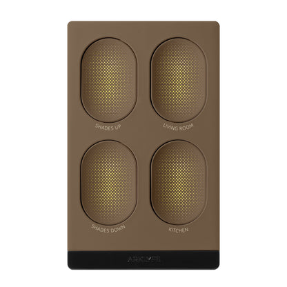 StellarTrack illuminated Matter over Thread smart switch — Amber Copper panel | Arklyfe Australia