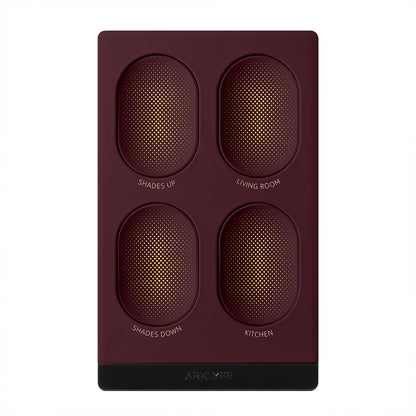 StellarTrack illuminated Matter over Thread smart switch — Deep Red panel | Arklyfe Australia