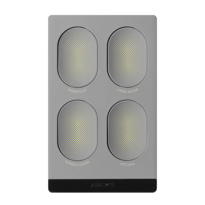 StellarTrack illuminated Matter over Thread smart switch — Frost Grey panel | Arklyfe Australia