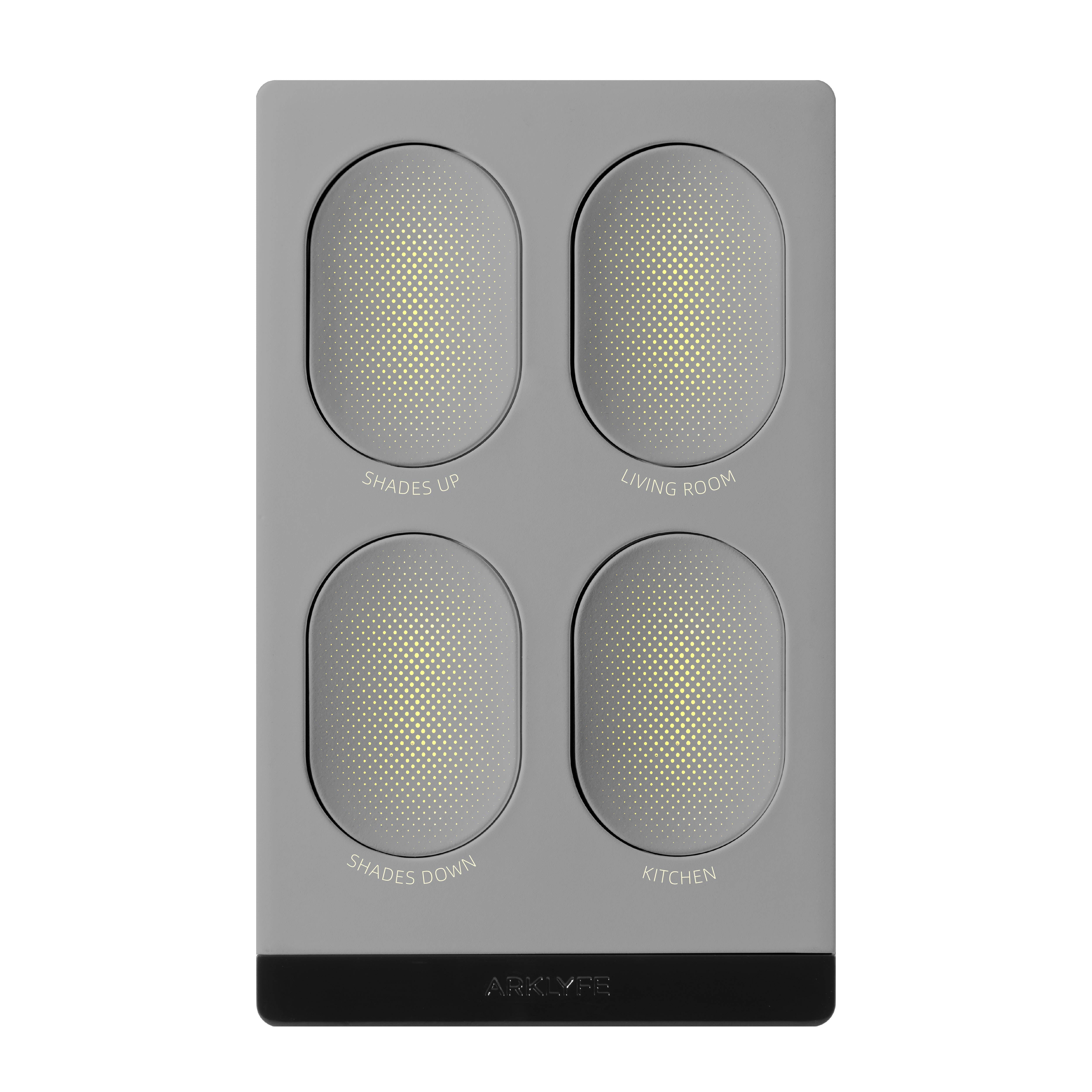 StellarTrack illuminated Matter over Thread smart switch — Frost Grey panel | Arklyfe Australia