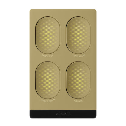 StellarTrack illuminated Matter over Thread smart switch — Liquid Gold Copper panel | Arklyfe Australia