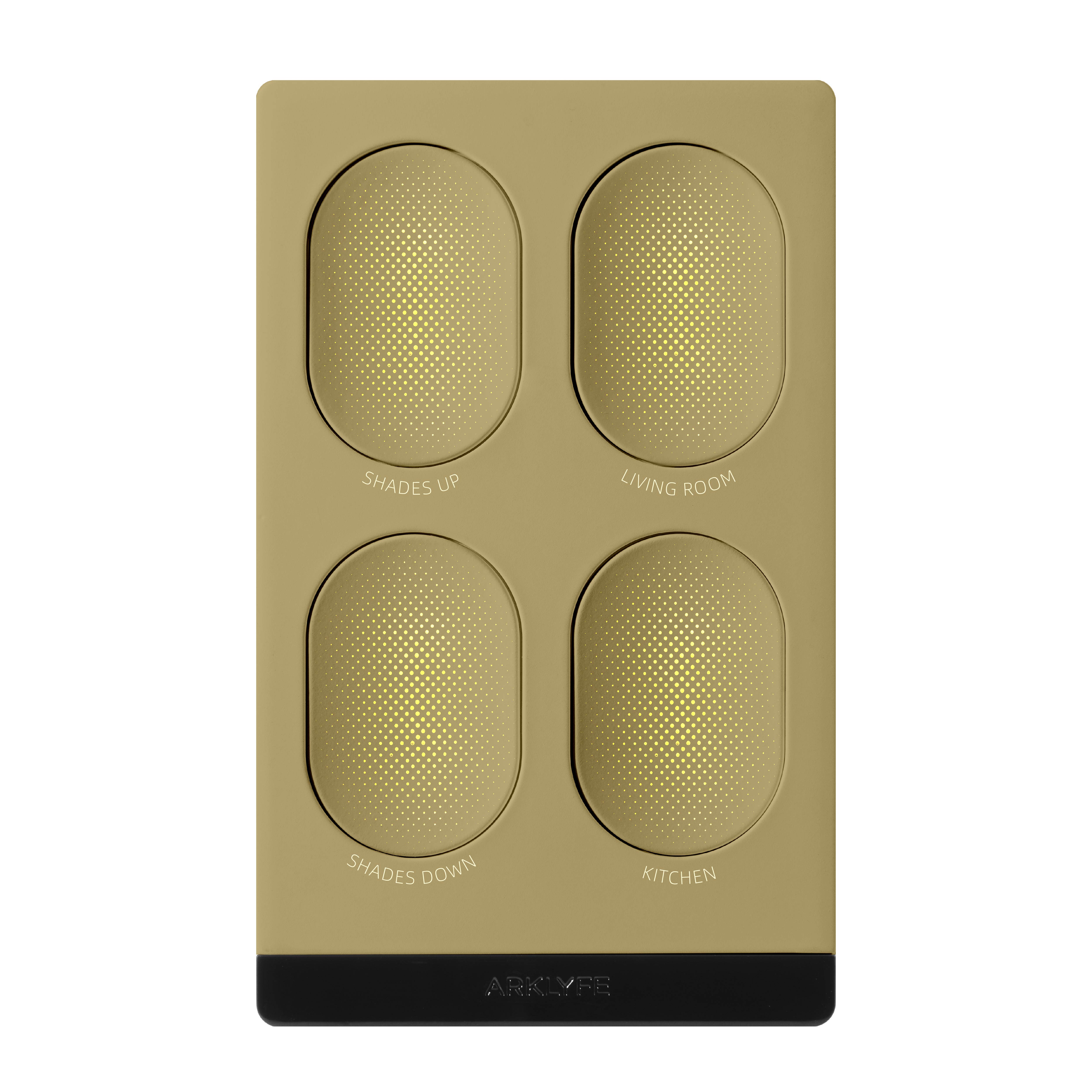 StellarTrack illuminated Matter over Thread smart switch — Liquid Gold Copper panel | Arklyfe Australia