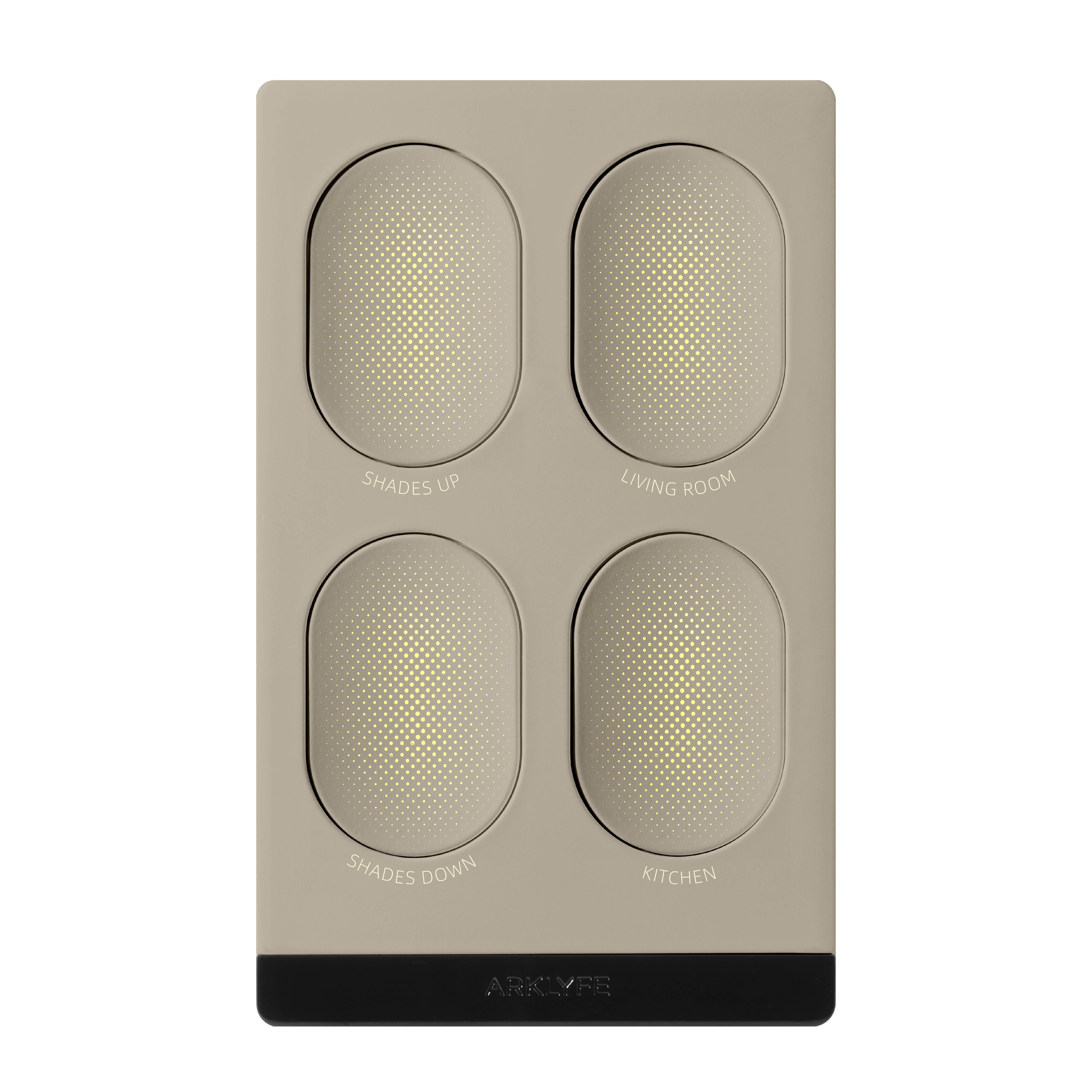 StellarTrack illuminated Matter over Thread smart switch — Misty Nickel panel | Arklyfe Australia