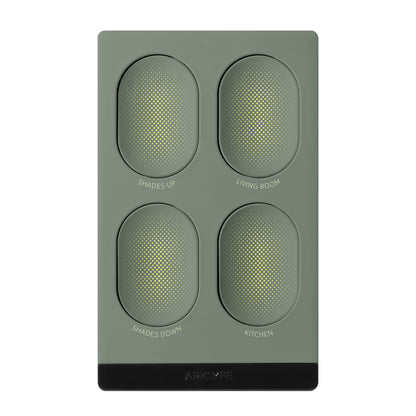 StellarTrack illuminated Matter over Thread smart switch — Misty Pine Green panel | Arklyfe Australia