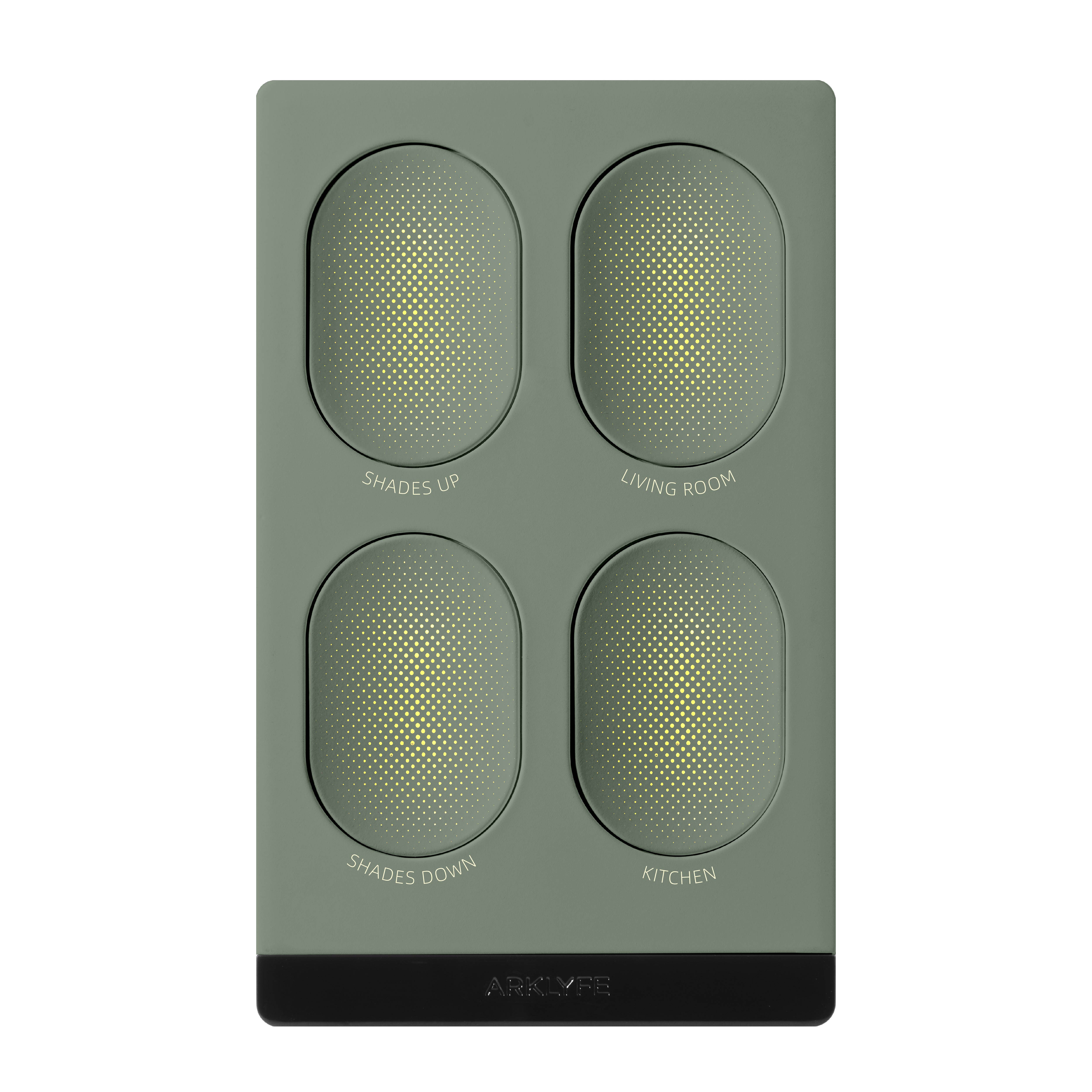 StellarTrack illuminated Matter over Thread smart switch — Misty Pine Green panel | Arklyfe Australia