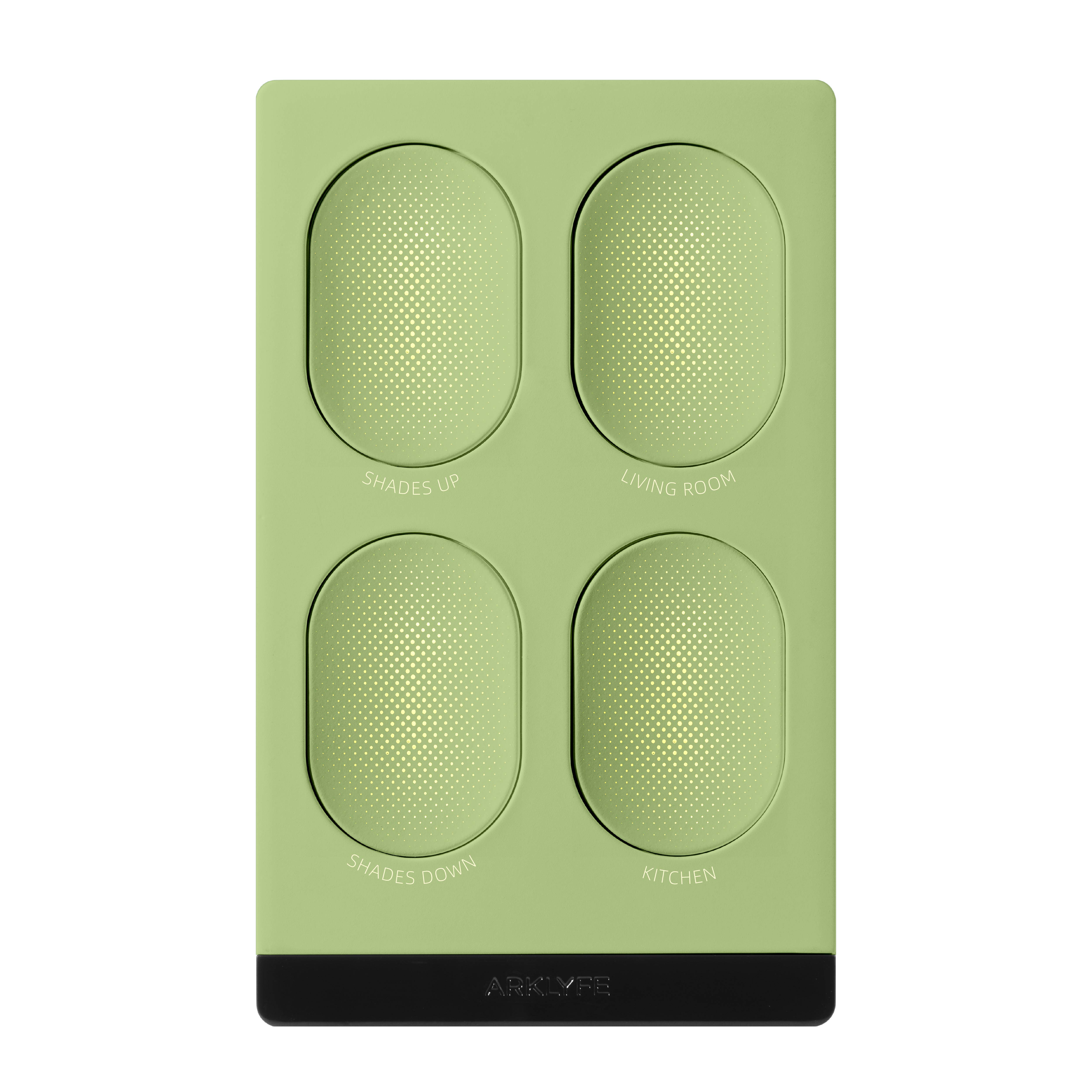 StellarTrack illuminated Matter over Thread smart switch — Peacock Green panel | Arklyfe Australia