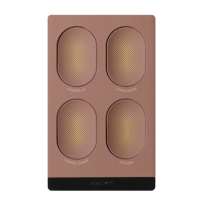 StellarTrack illuminated Matter over Thread smart switch — Rose Gold panel | Arklyfe Australia