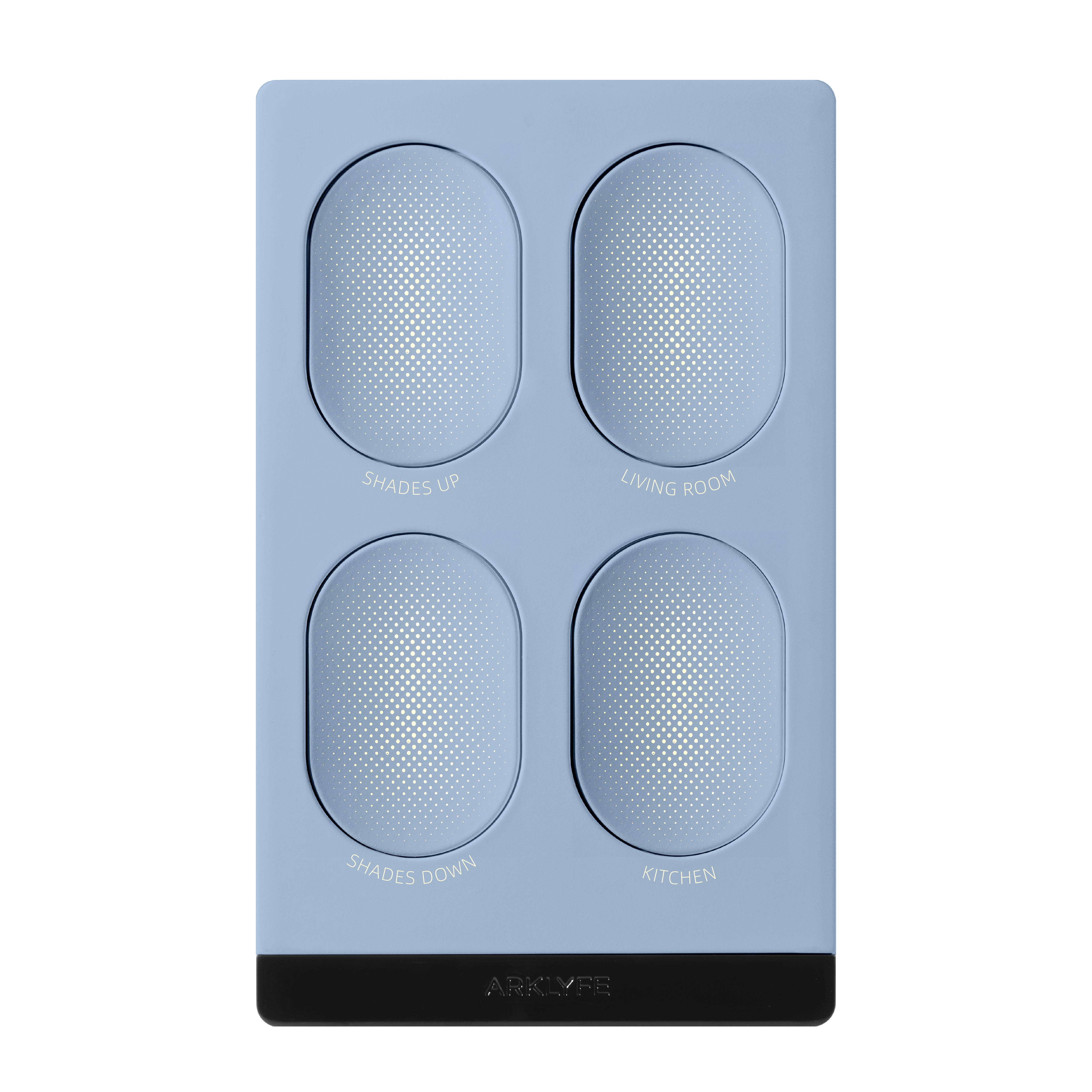 Knx Standard Smart Switch — 4-button illuminated Soft Blue panel | Arklyfe Australia