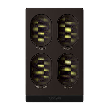 StellarTrack illuminated Matter over Thread smart switch — Terracotta Brown panel | Arklyfe Australia