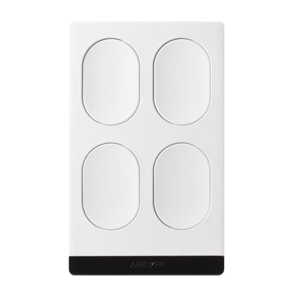 StellarTrack Matter Smart Switch with Built-in Light & Sensor (Thread) 4-Gang White Panel | Arklyfe Australia