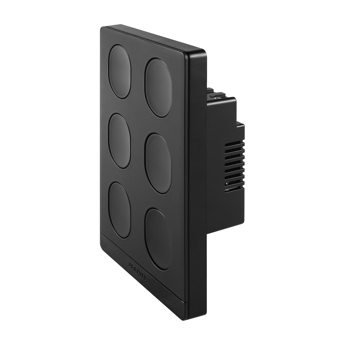 StellarTrack non-illuminated Matter over Thread smart switch — black perspective | Arklyfe Australia