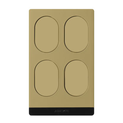StellarTrack non-illuminated Matter over Thread smart switch — Liquid Gold Copper panel | Arklyfe Australia