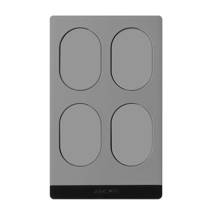 StellarTrack non-illuminated Matter over Thread smart switch — Moonlight Steel panel | Arklyfe Australia